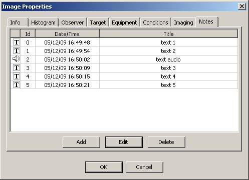 add image text/audio notes